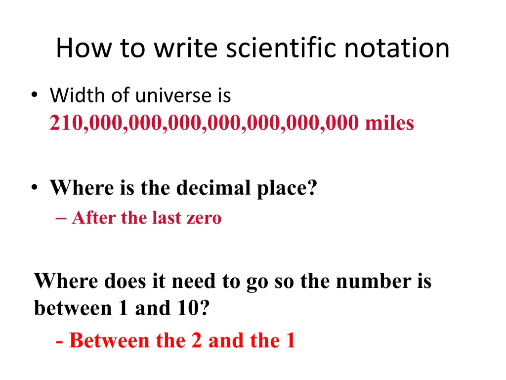 how to write scientific notation