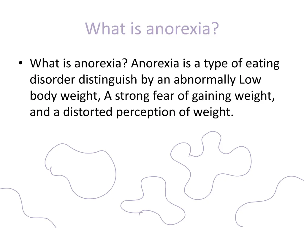 what is anorexia