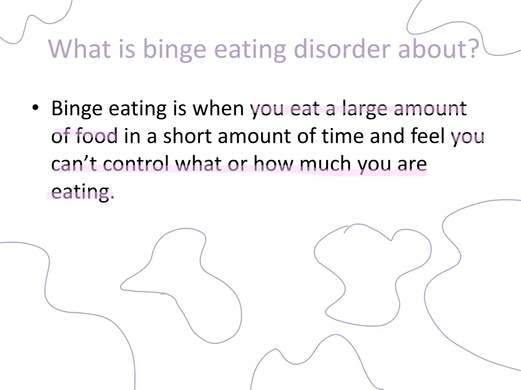 what is binge eating disorder about