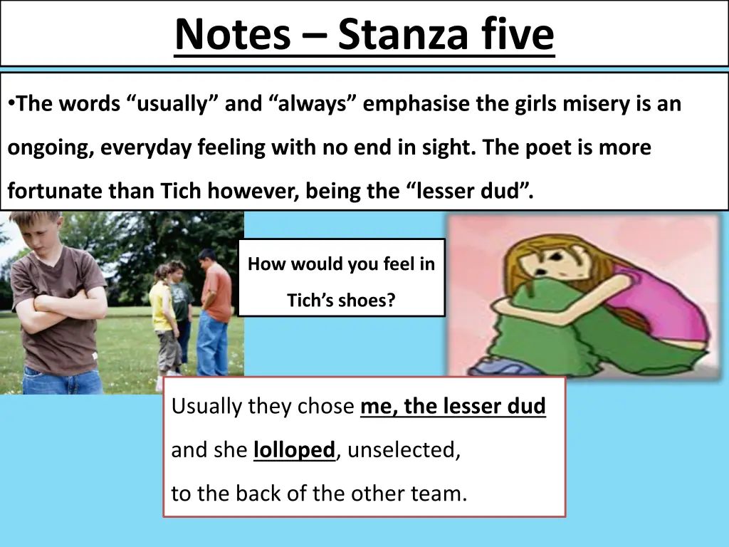 notes stanza five