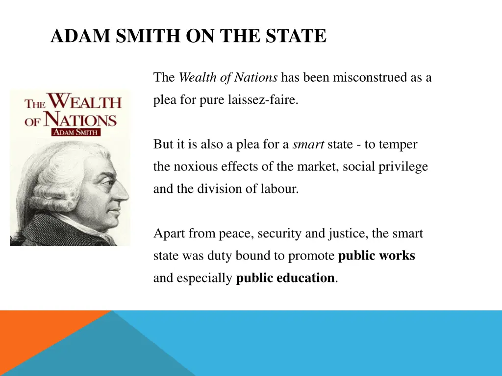 adam smith on the state 1