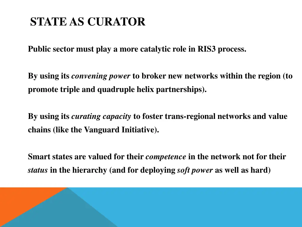 state as curator