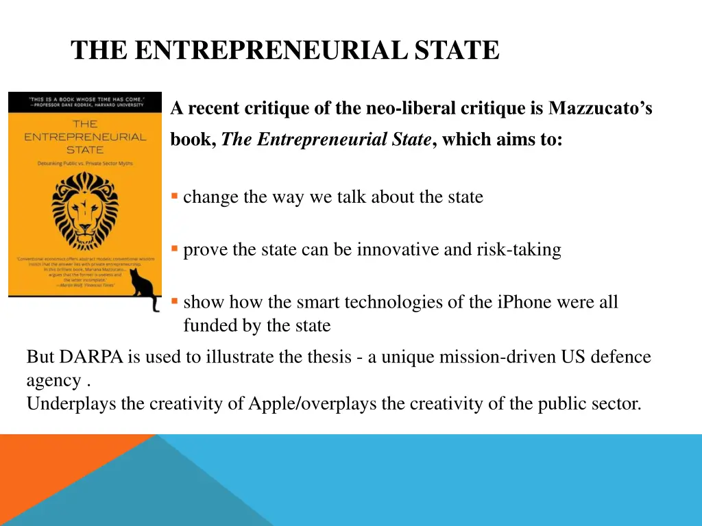 the entrepreneurial state