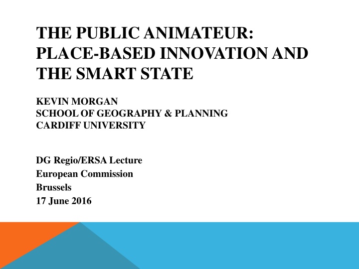 the public animateur place based innovation