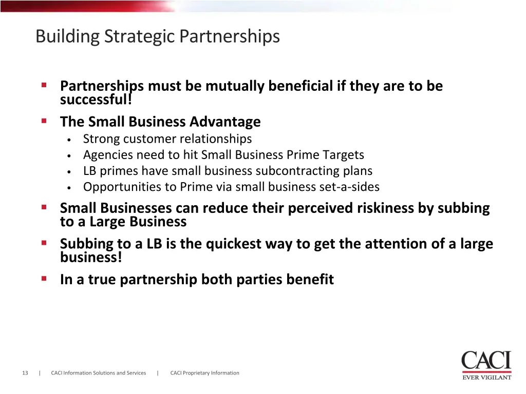 building strategic partnerships