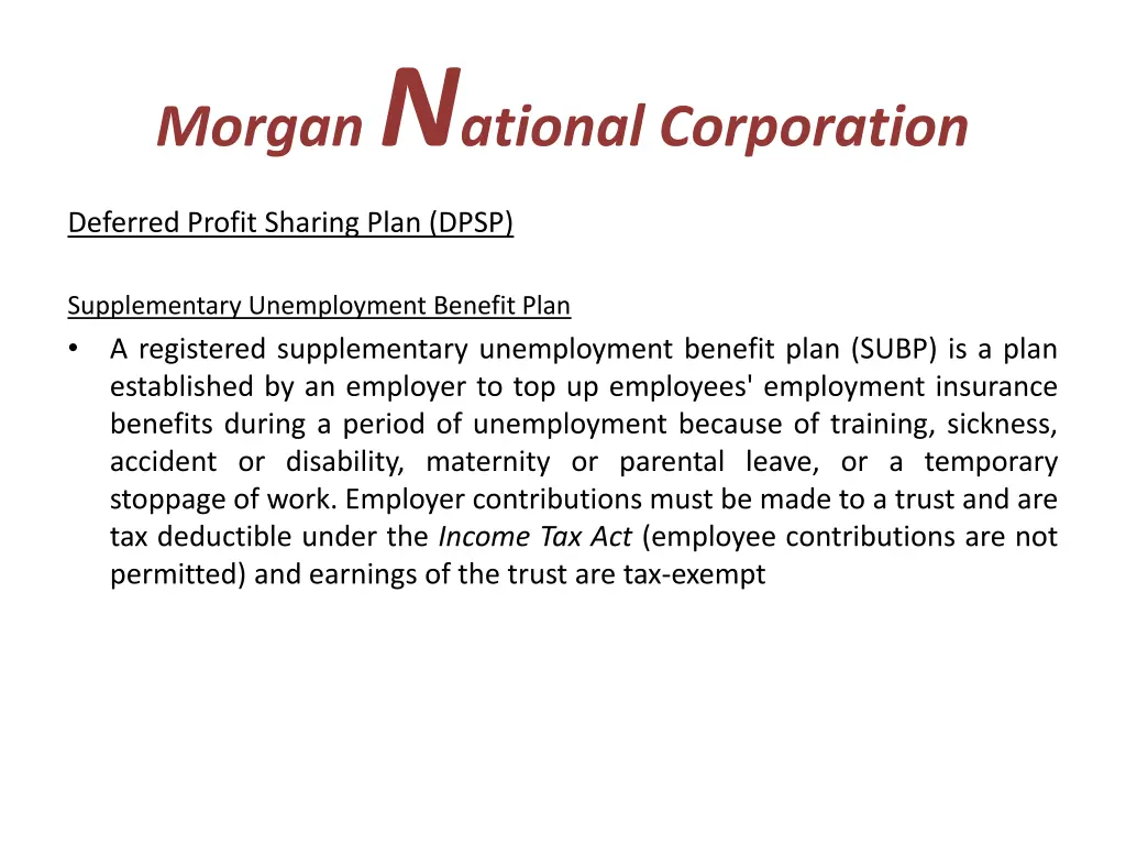 morgan n ational corporation 12