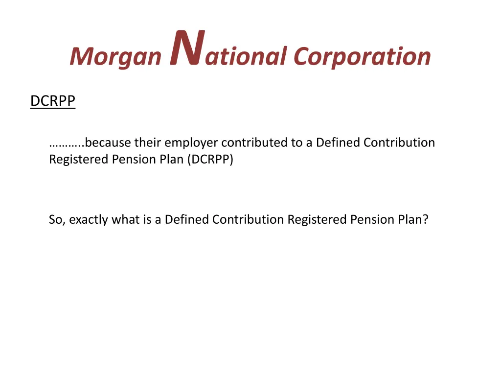 morgan n ational corporation 15