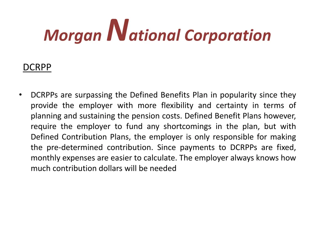 morgan n ational corporation 18