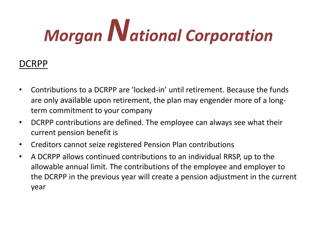 morgan n ational corporation 19