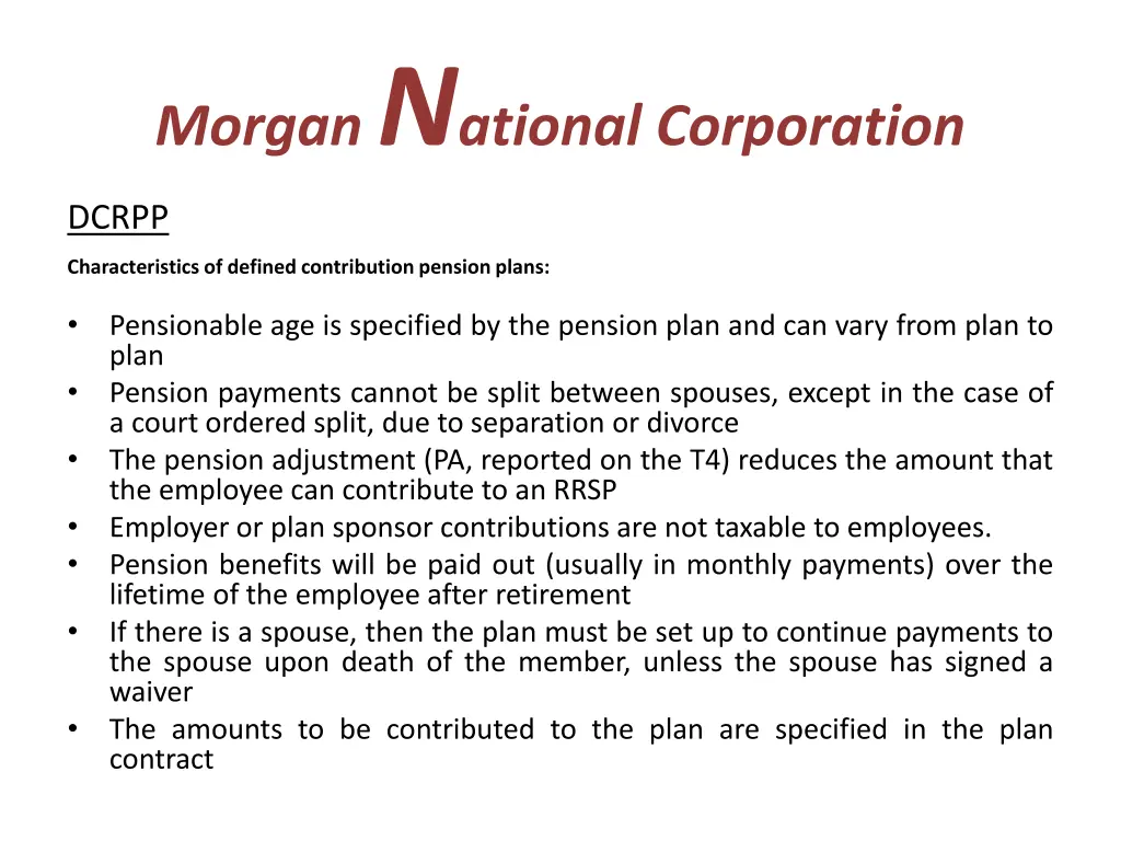 morgan n ational corporation 21