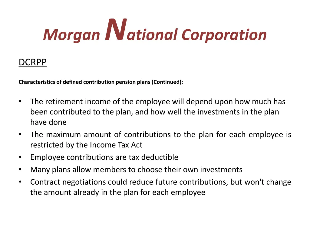 morgan n ational corporation 22