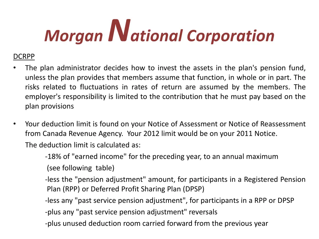 morgan n ational corporation 23