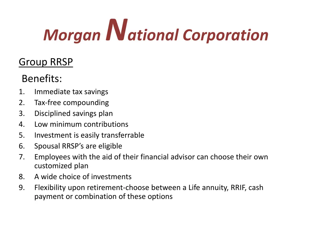 morgan n ational corporation 4