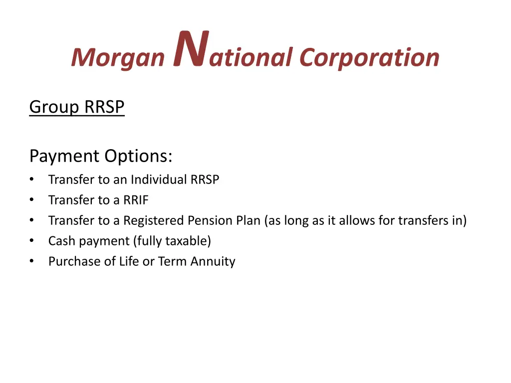 morgan n ational corporation 6