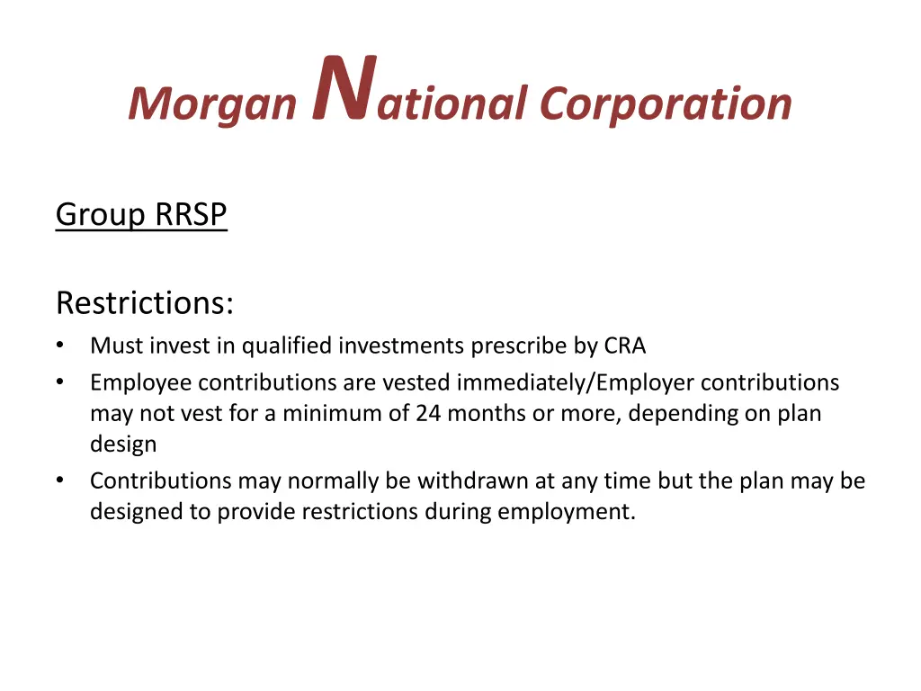 morgan n ational corporation 7