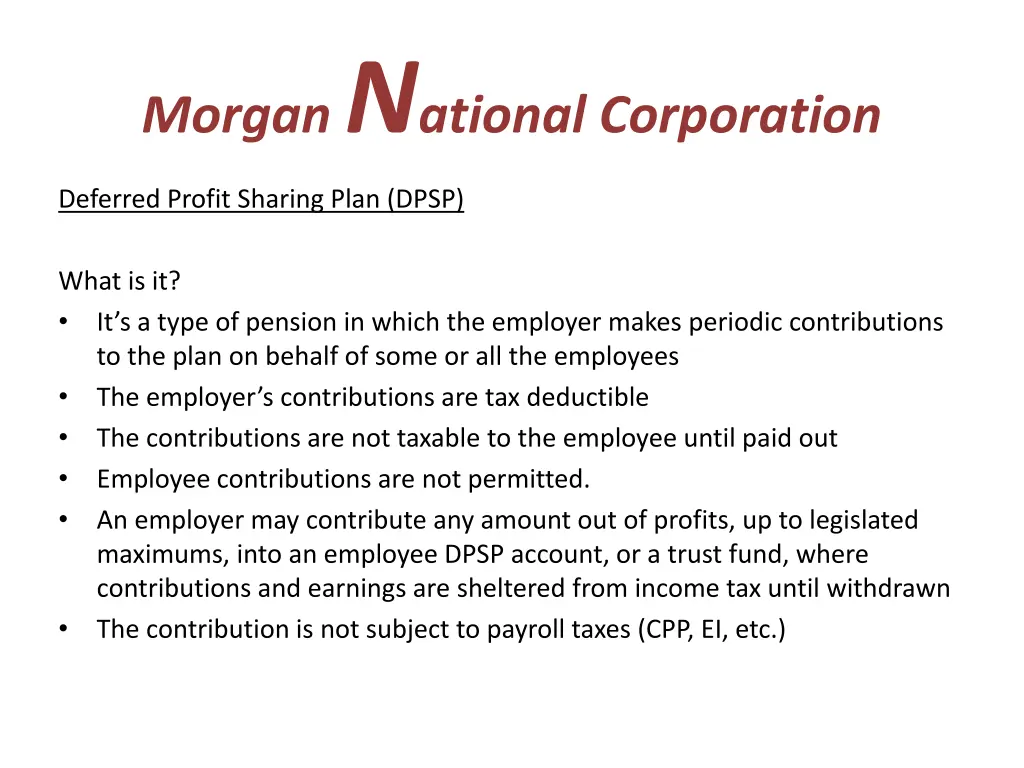 morgan n ational corporation 9