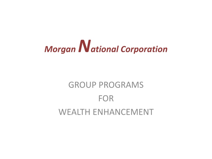 morgan n ational corporation