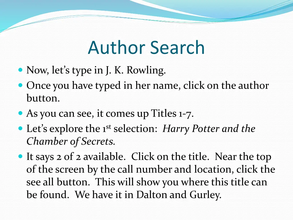 author search