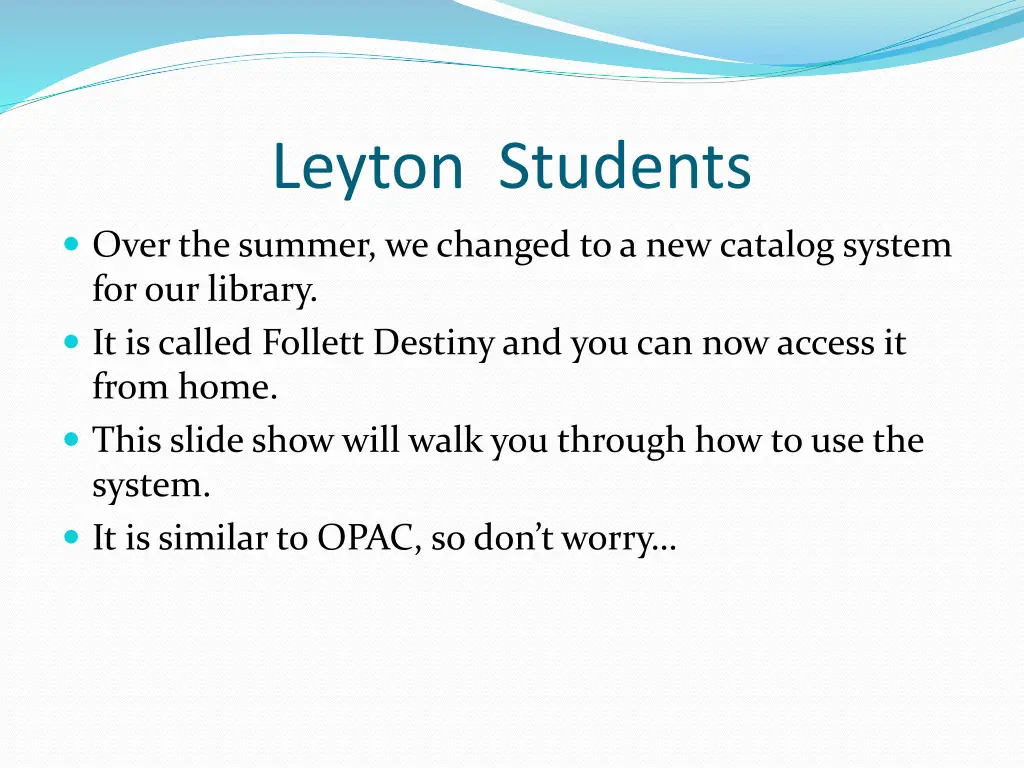 leyton students