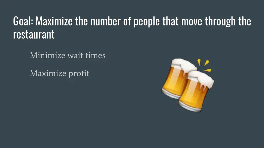 goal maximize the number of people that move