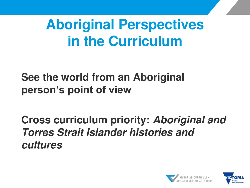 aboriginal perspectives in the curriculum