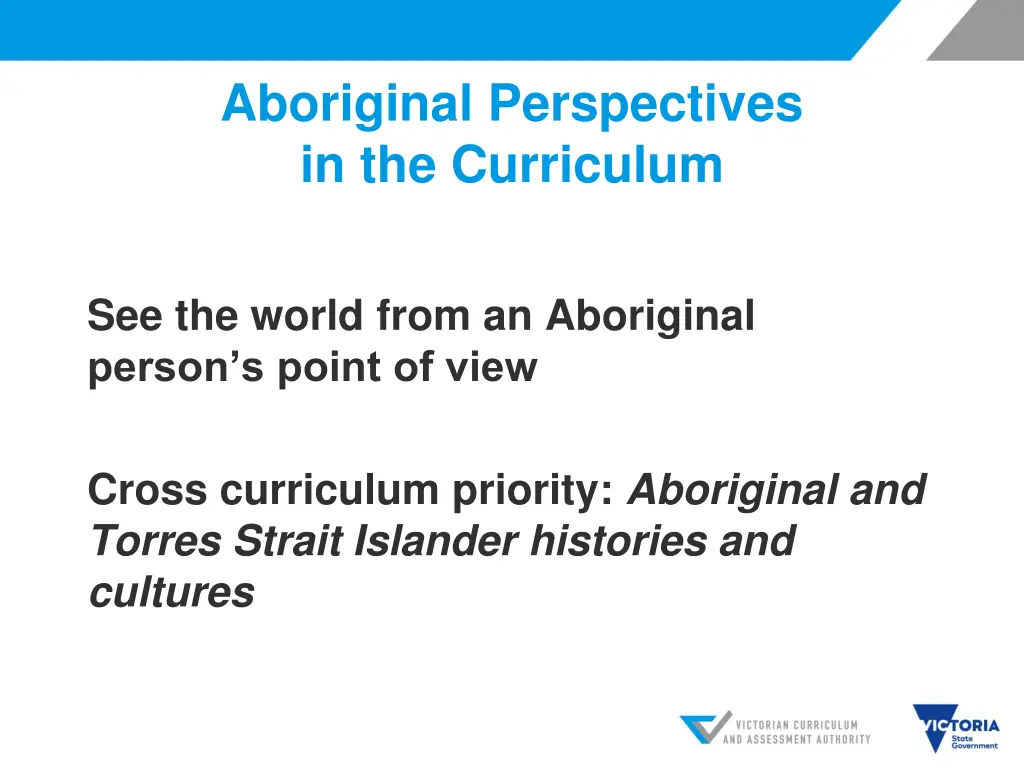 aboriginal perspectives in the curriculum