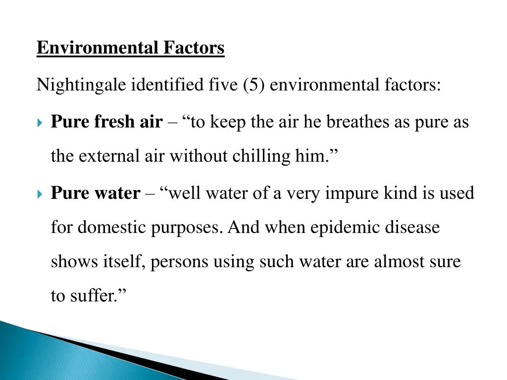 environmental factors