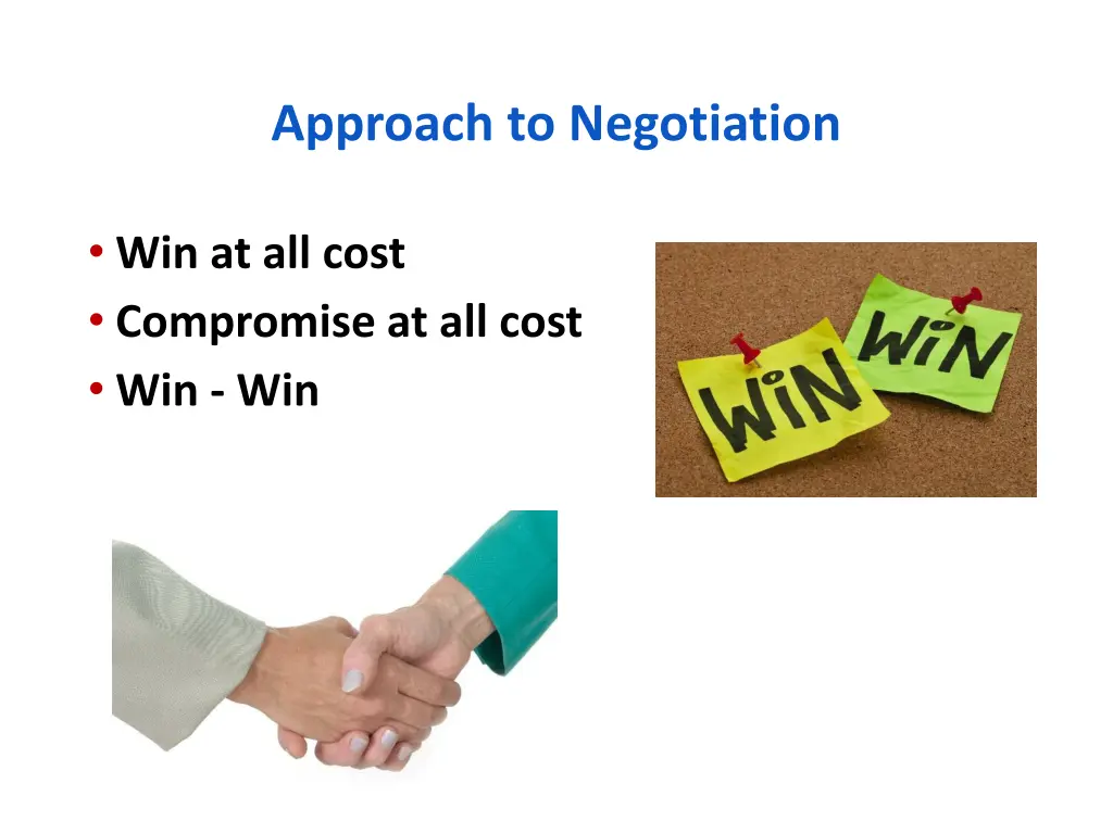 approach to negotiation