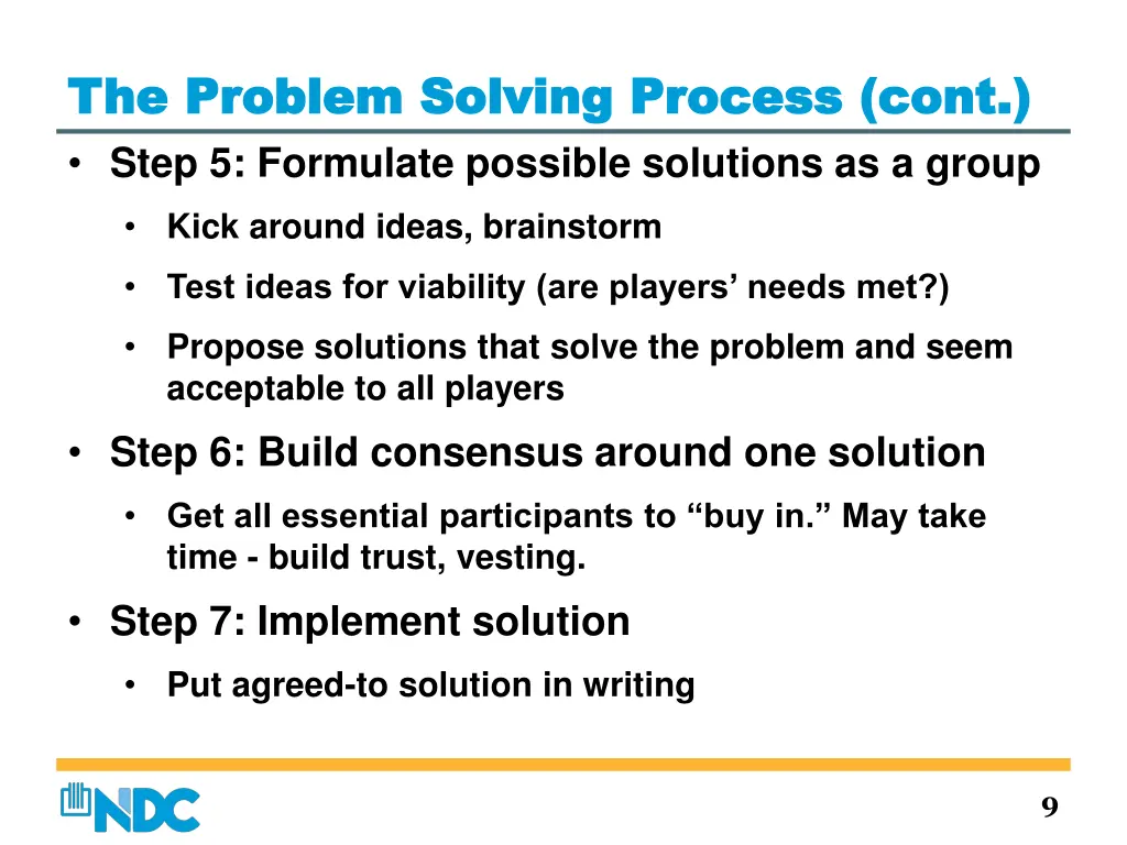 the problem solving process cont the problem 3