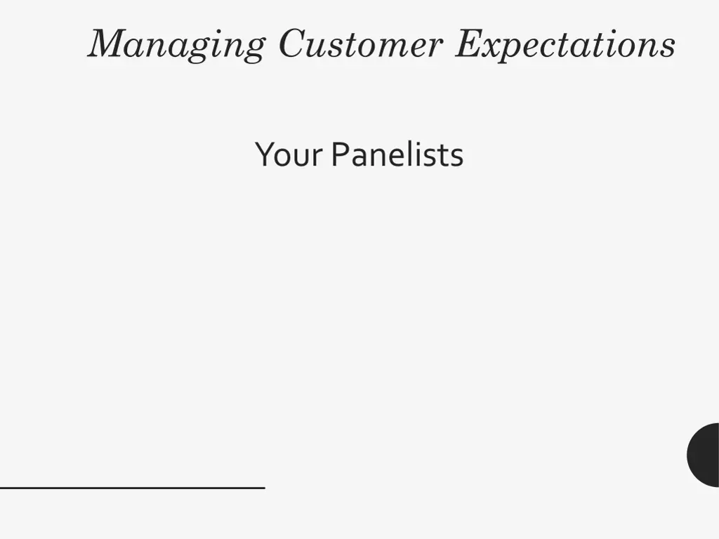 managing customer expectations 1