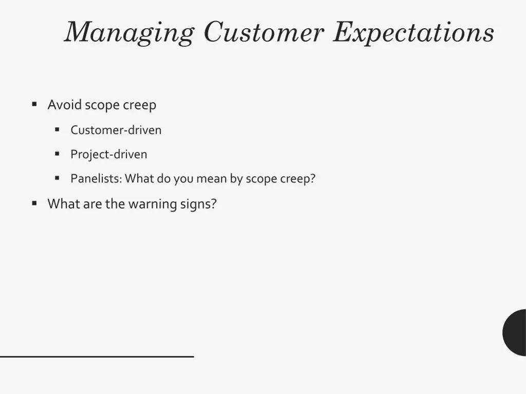 managing customer expectations 18