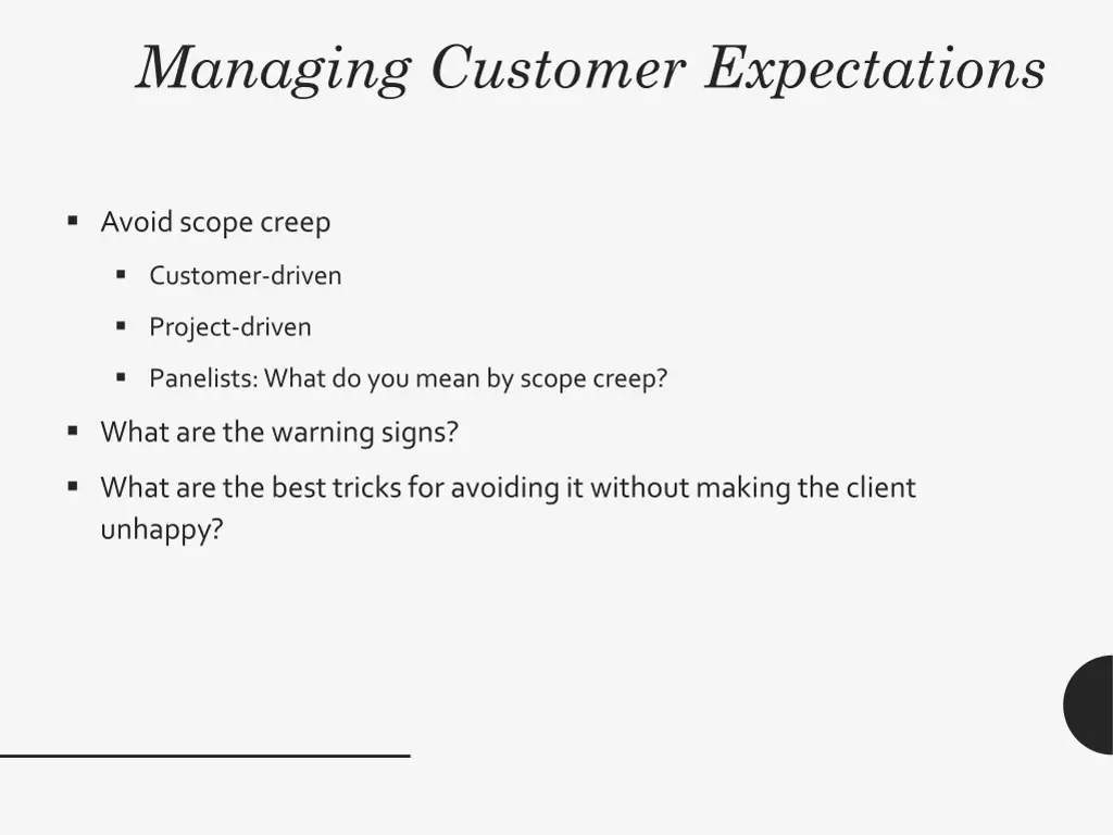 managing customer expectations 19