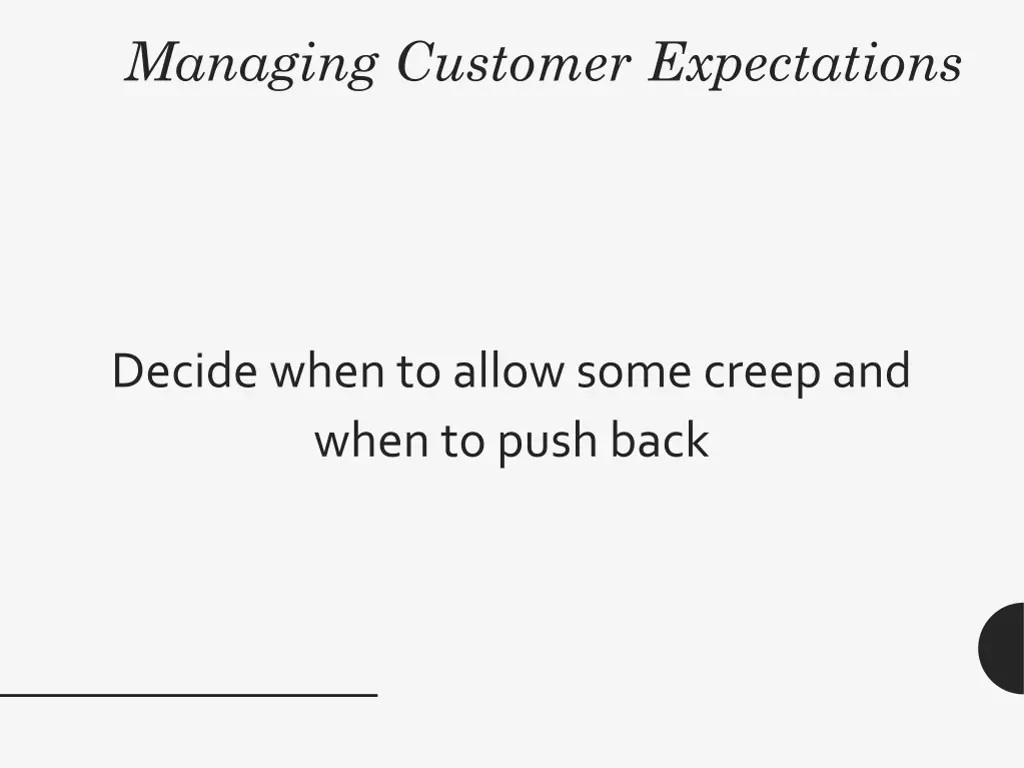 managing customer expectations 20