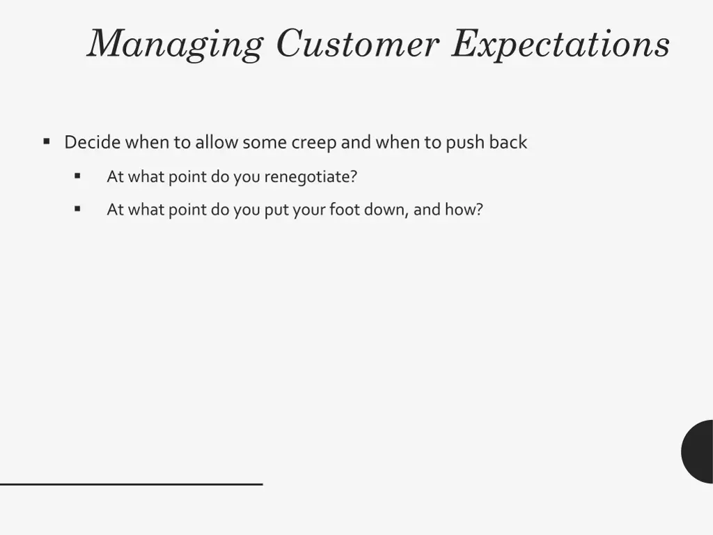 managing customer expectations 22