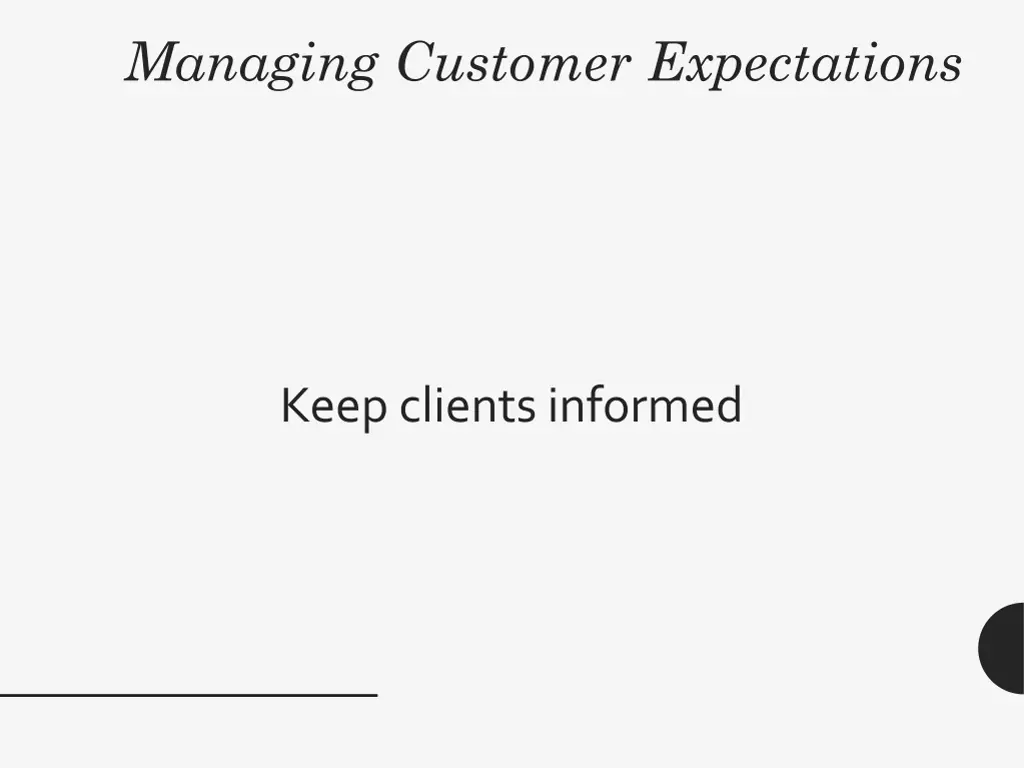 managing customer expectations 23