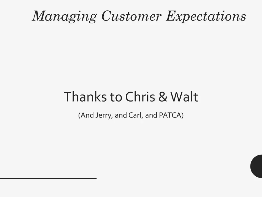 managing customer expectations 29