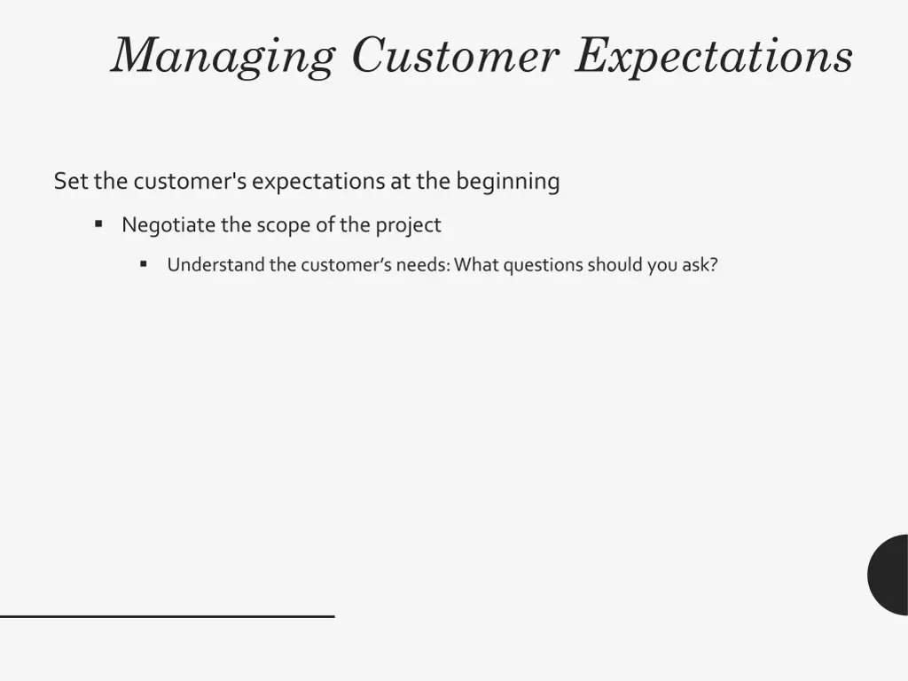 managing customer expectations 7