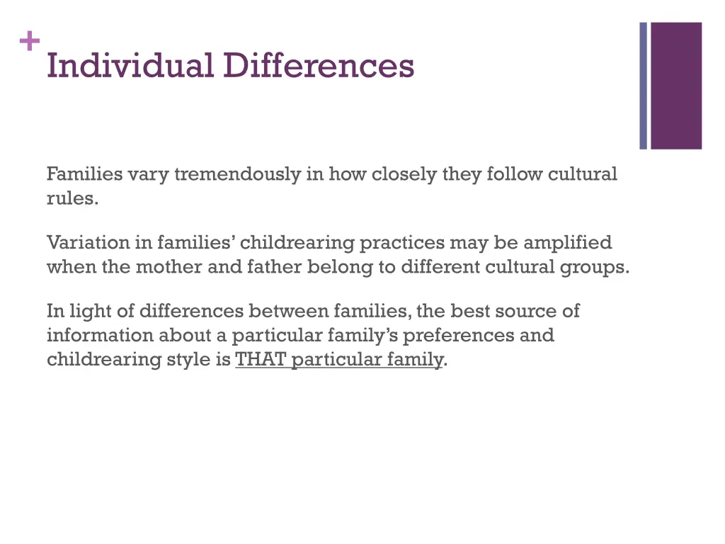 individual differences