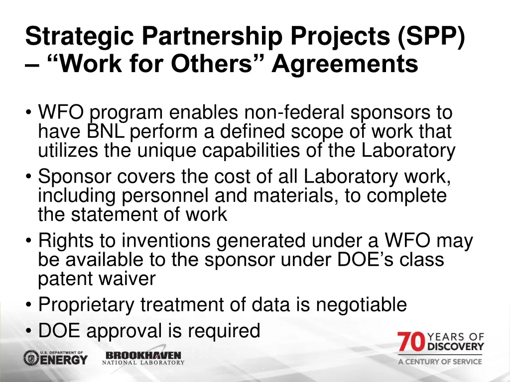 strategic partnership projects spp work