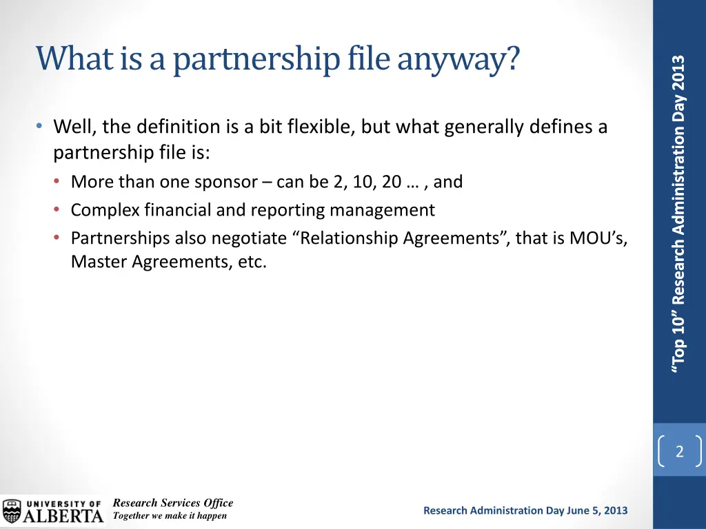 what is a partnership file anyway