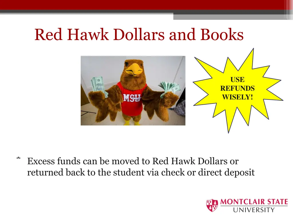 red hawk dollars and books