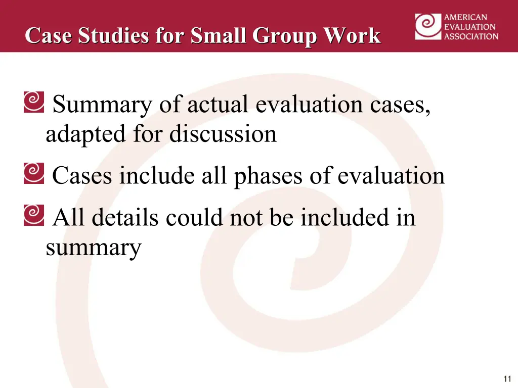 case studies for small group work