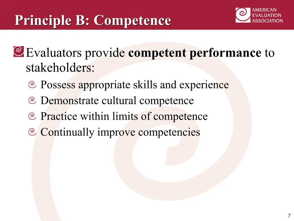 principle b competence