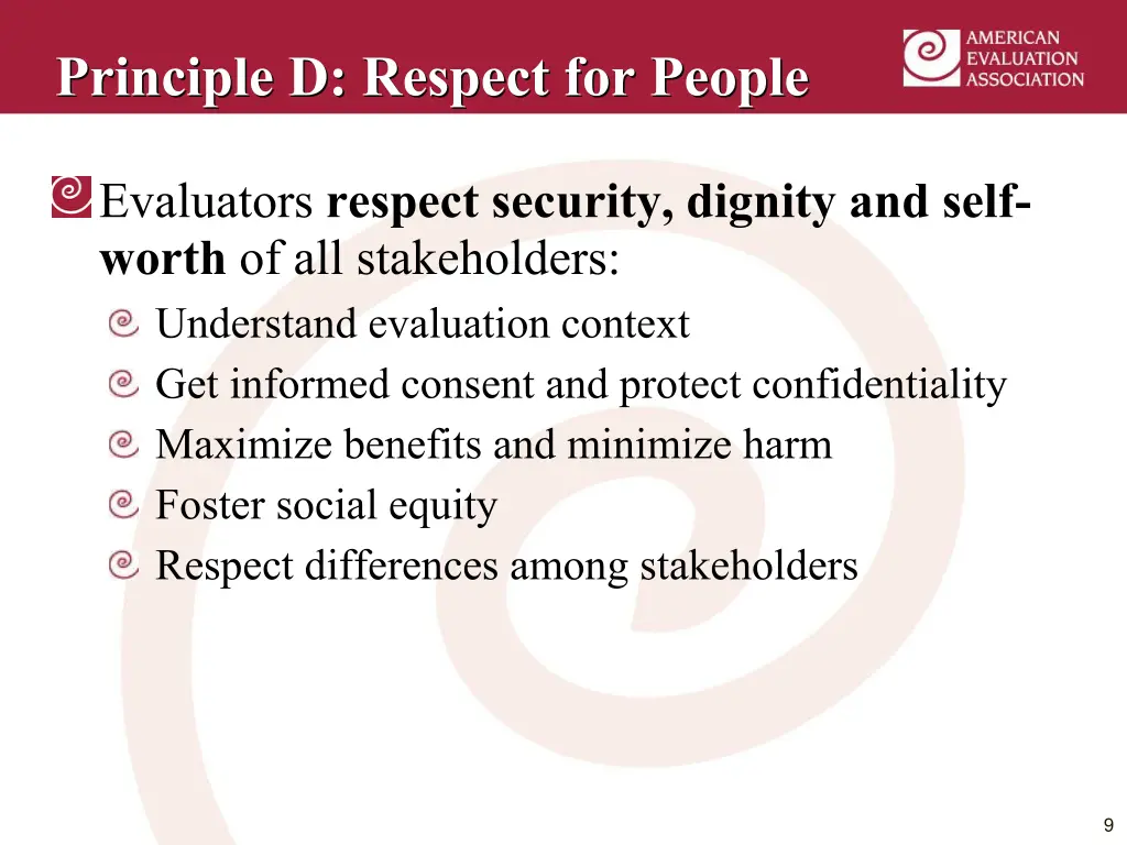 principle d respect for people