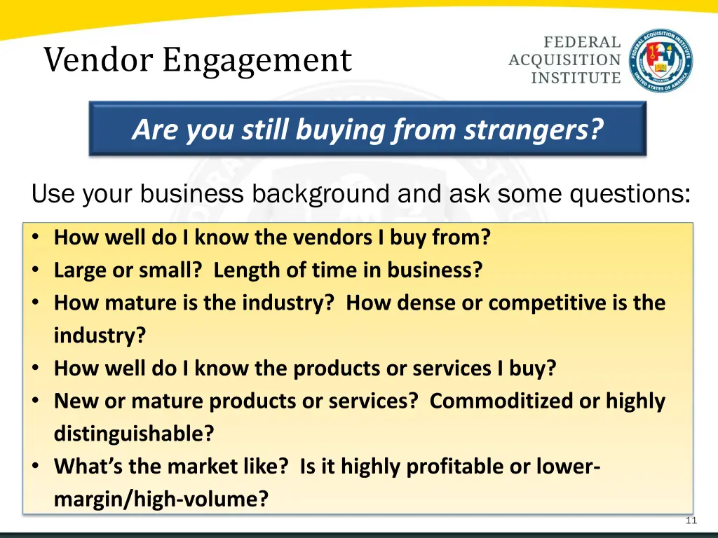 vendor engagement 8