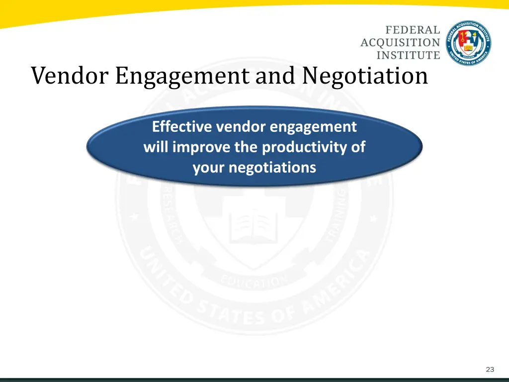 vendor engagement and negotiation 1