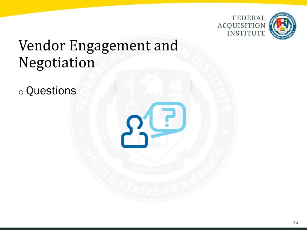 vendor engagement and negotiation 7