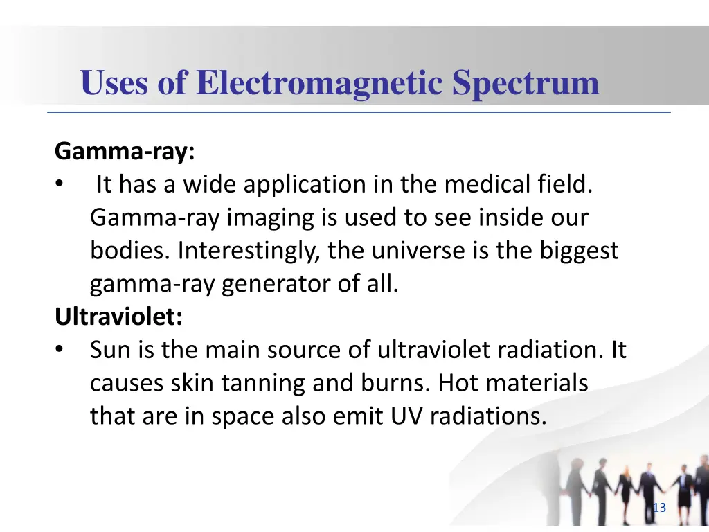 uses of electromagnetic spectrum 4