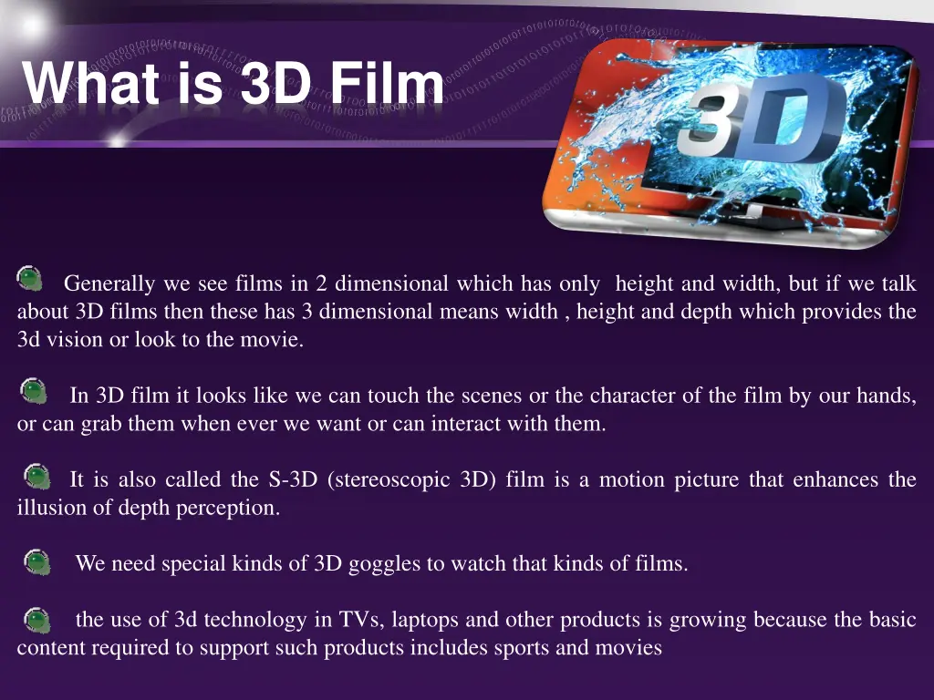 what is 3d film