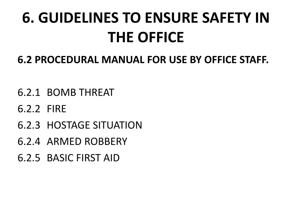 6 guidelines to ensure safety in the office 1